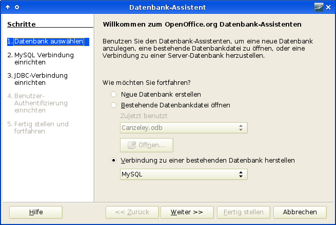 Datenbank-Assistent 1